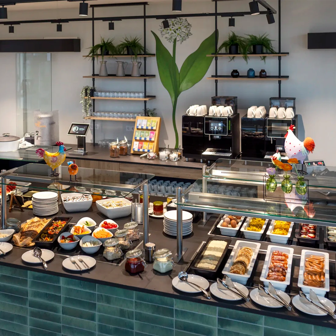 Reichhaltiges Frühstücksbuffet